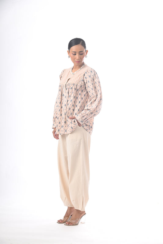 Basic Pants-Khadi Cream